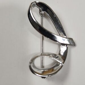 Vintage Silver-tone Sarah Coventry Letter G Monogram Brooch